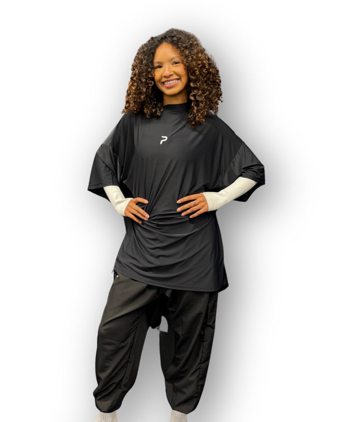 Powher Fit Tee Shirt – Oversize manches 3/4